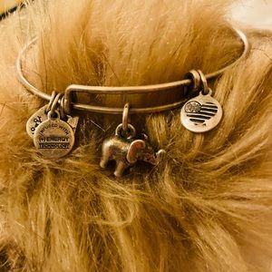 Alex and Ani Elephant charm bangle